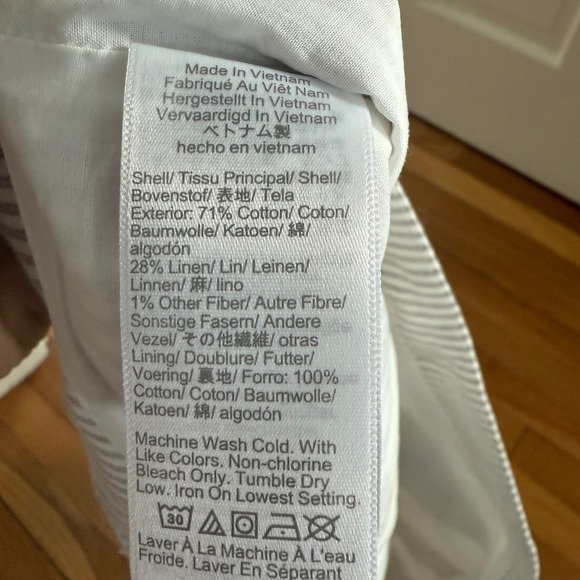 J.‎ Crew Striped Classic Nautical Summer Linen Blend Mini Skirt Size 18 NEW - Picture 5 of 5